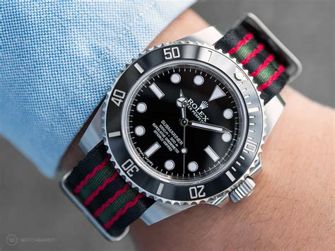 rolex submariner rally strap|rolex submariner on nato strap.